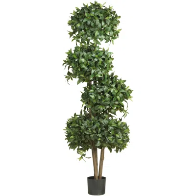 Homplanti 69" Sweet Bay Topiary W/4 Balls Tree W/2664 Lvs