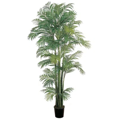 Homplanti 7' Areca Palm Tree X 9 W/1816 Lvs In Black
