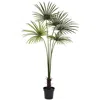 Homplanti 7' Fan Palm Tree Uv Resistant W/150 Lvs (indoor/outdoor)