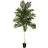 Homplanti 7' Golden Cane Artificial Palm Tree