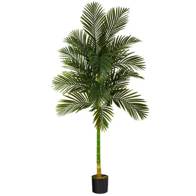 Homplanti 7' Golden Cane Artificial Palm Tree