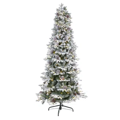 Homplanti 7.5' Christmas Tree With 350 Led Lights And 2155 Branches