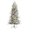 Homplanti 7.5' Flkd Manchester Spruce Xmas Tree W/450 Lights & 949 Tps