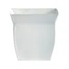 Homplanti 8" Fluted Metal Square Planter