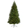 Homplanti 8' Grand Teton Flat Back Xmas Tree W/280 Leds And 1208 Tips