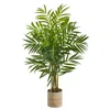 Homplanti 8' King Palm Tree In Natural Cotton Multicolored Planter