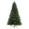 Homplanti 8' Snowed French Pine Xmas Tree W/1159 Tips And Pine Cones