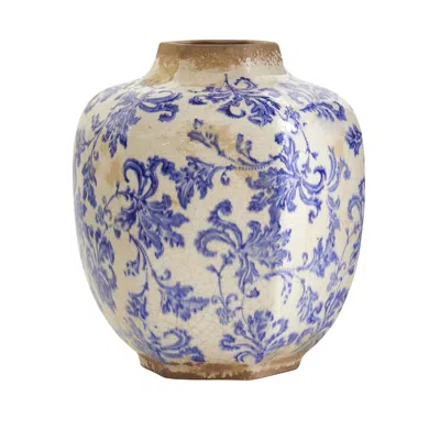 Homplanti 8.5" Nautical Ceramic Decorative Vase