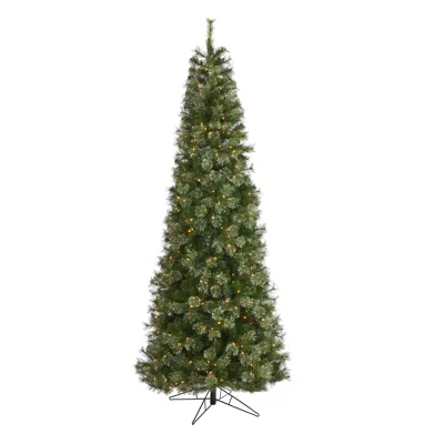 Homplanti 9' Cashmere Slim Xmas Tree W/550 Lights And 1308 Tips