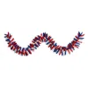 Homplanti 9 Ft. Patriotic Garland With 50 Led Lights