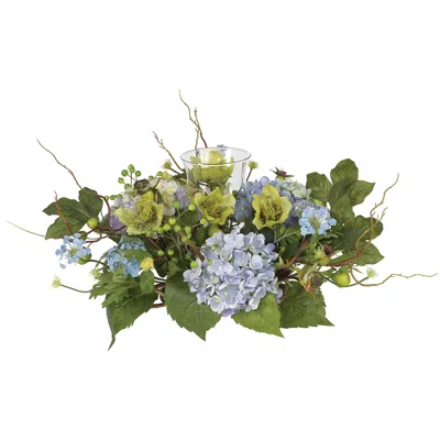 Homplanti 9" Hydrangea Candelabrum In Green