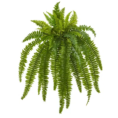 Homplanti Boston Fern Artificial Plant (set Of 2) 35" In Blue