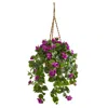 Homplanti Bougainvillea Artificial Plant In Hanging Basket