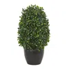 Homplanti Boxwood Topiary Artificial Plant Uv Resistant (indoor/outdoor) 13"