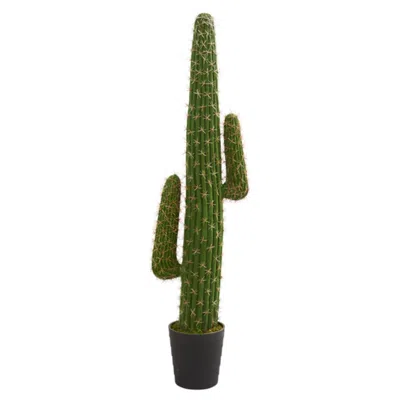 Homplanti Cactus Artificial Plant 4.5' In Burgundy