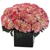 Homplanti Carnation Arrangement W/vase Cream Pink