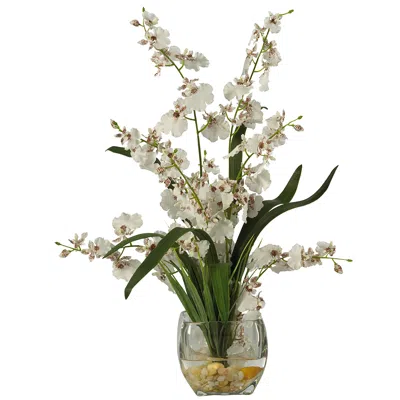 Homplanti Dancing Lady Orchid Liquid Illusion Silk Flower Arrangement