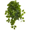 Homplanti Deluxe London Ivy Hanging Bush Artificial Plant (set Of 3) (real Touch) 28"