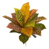 Homplanti Garden Croton Artificial Plant (real Touch) (set Of 6) 17"