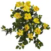 Homplanti Hibiscus Hanging Artificial Plant (set Of 2) 24"