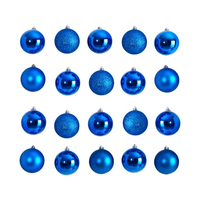 Homplanti Holiday 20 Count 3" Shatterproof Ornament Set In Blue