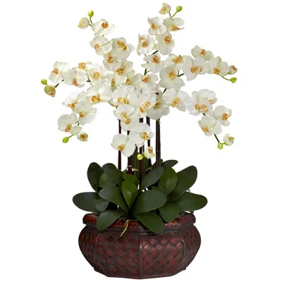 Homplanti Large Phalaenopsis Silk Flower Arrangement