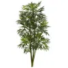 Homplanti Mini Bamboo Palm Artificial Plant 3'