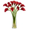 Homplanti Mini Calla Lily Silk Flower Arrangement