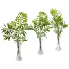 Homplanti Mini Palm Artificial Plant In Vase (set Of 3)