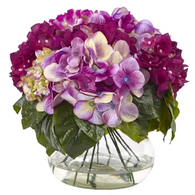 Homplanti Mixed Hydrangea W/vase Beauty
