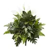 Homplanti Mixed Spathifyllum Artificial Plant (set Of 2) 27"