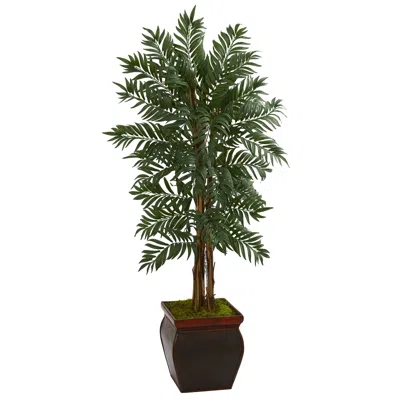 Homplanti Parlor Palm Artificial Tree In Decorative Planter