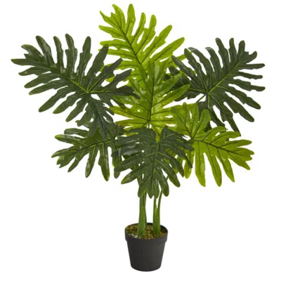 Homplanti Philodendron Artificial Plant (real Touch) 3' In Green