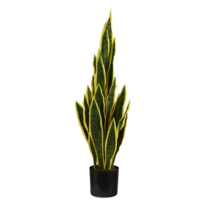 Homplanti Sansevieria Artificial Plant 30" In Green