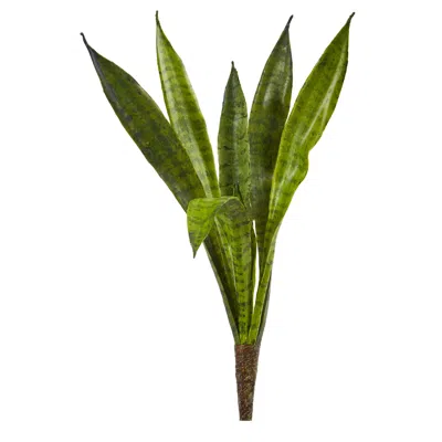 Homplanti Sansevieria Artificial Plant (set Of 6) 20" In Green
