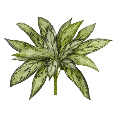 Homplanti Silver Queen Artificial Plant (set Of 6) 10" In Burgundy