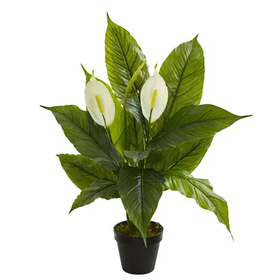 Homplanti Spathiphyllum Artificial Plant (real Touch) 26"