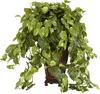 Homplanti Vining Pothos W/decorative Vase Silk Plant