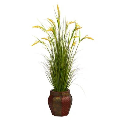 Homplanti Wheat Grain Artificial Plant In Decorative Planter 53"