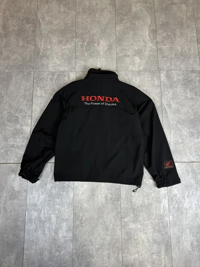 Pre-owned Honda X Racing Men's Overprint Logo Honda Racing Jacket In Black