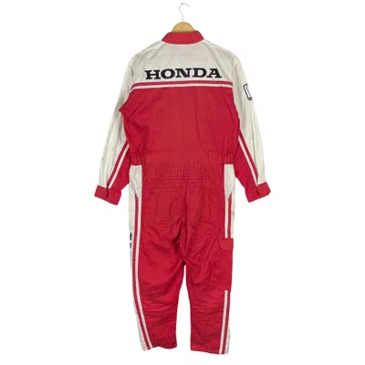 Pre-owned Honda X Vintage Honda Primo Motorsport Overalls Jumpsuit In Red White