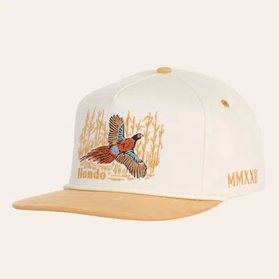 Hondo Hat Co . Cream & Wheat Pheasant Flat Bill Cap In Brown