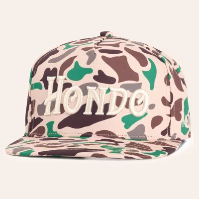 Hondo Hat Co Hondo All Camo Embroidered Logo Cap In Brown