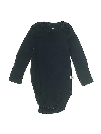 Pre-owned Honest Baby Clothing Babies' Long Sleeve Onesie In Black