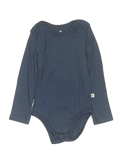 Pre-owned Honest Baby Clothing Kids' Long Sleeve Onesie In Blue