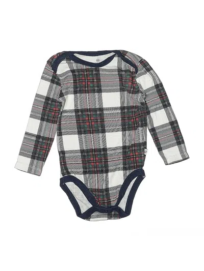 Pre-owned Honest Baby Clothing Babies' Long Sleeve Onesie In Gray