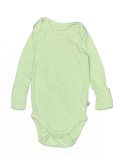 Pre-owned Honest Baby Clothing Babies' Long Sleeve Onesie In Green