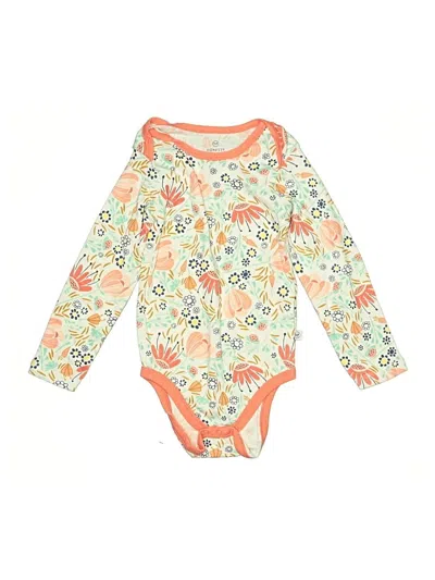Pre-owned Honest Baby Clothing Kids' Long Sleeve Onesie In Orange