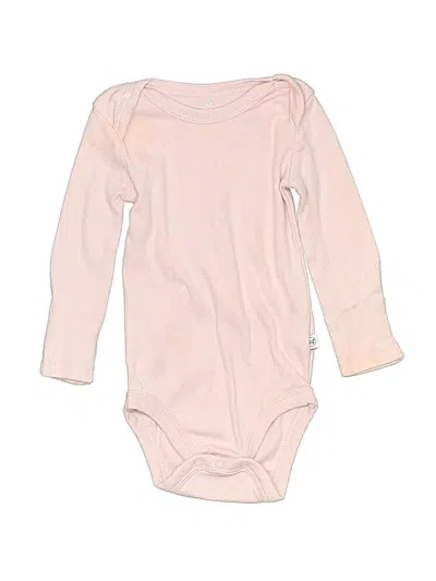 Pre-owned Honest Baby Clothing Babies' Long Sleeve Onesie In Pink