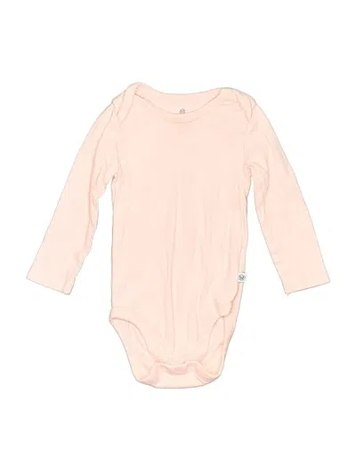 Pre-owned Honest Baby Clothing Babies' Long Sleeve Onesie In Pink